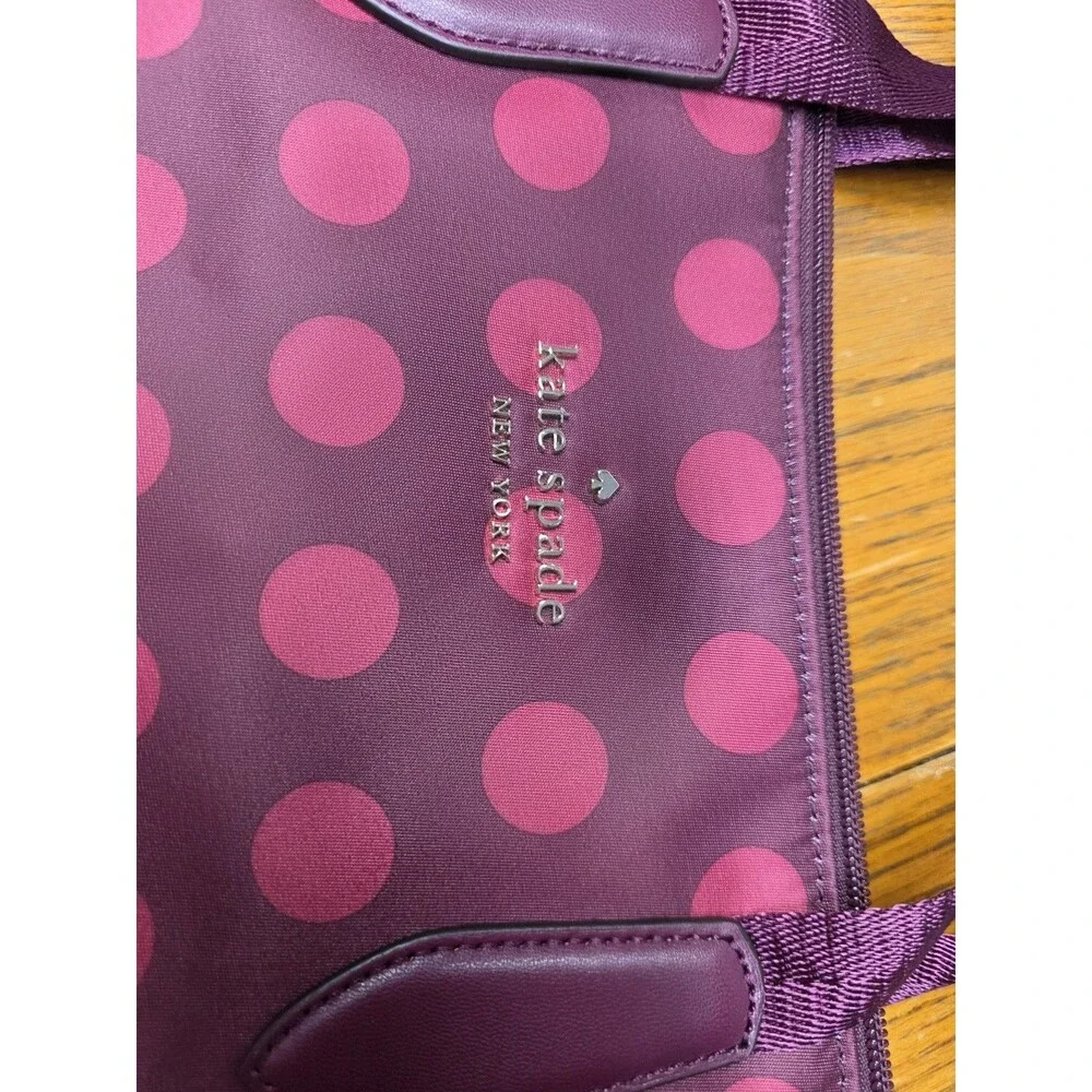 Kate Spade New York The Little Bett Nylon Tote With Pouch New Blackberry